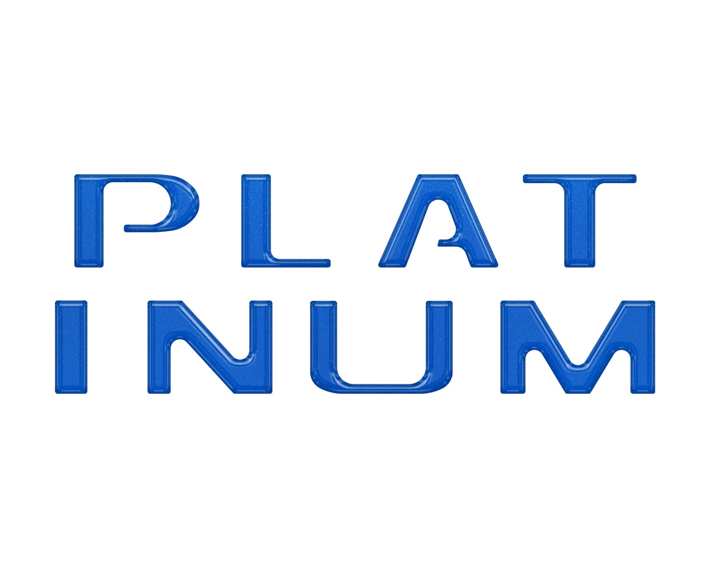 Platinum Tailgate Letter Overlays Fits 2020-2022 Ford Super Duty by Tufskinz.com