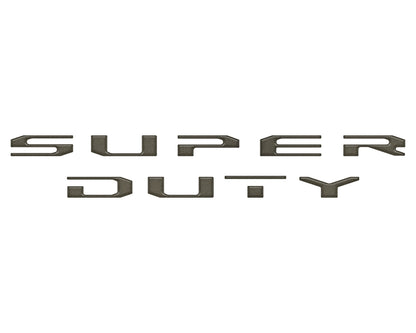 Tailgate Letter Overlays Fits 2020-2022 Ford Super Duty Platinum/Limited/King Ranch Trim Levels by Tufskinz.com