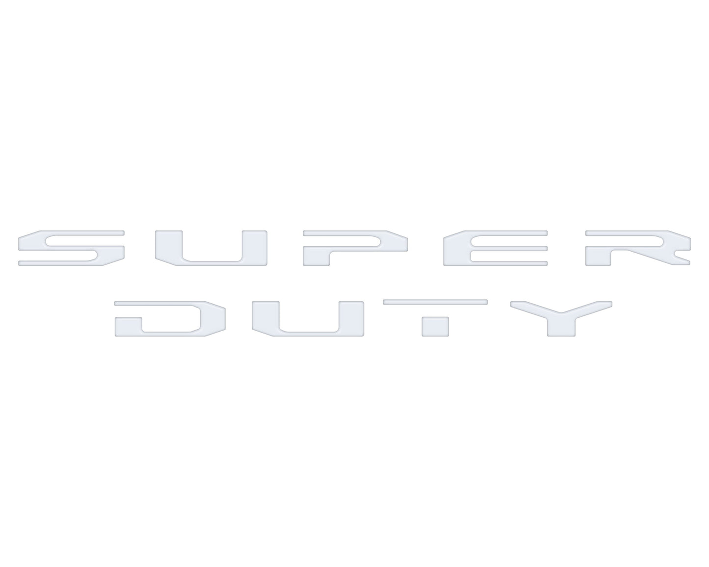 Tailgate Letter Overlays Fits 2020-2022 Ford Super Duty Platinum/Limited/King Ranch Trim Levels by Tufskinz.com