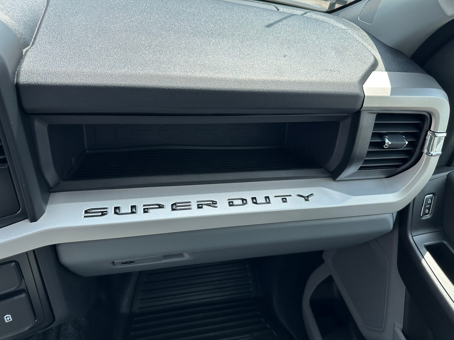 Glovebox Letters Fits 2023-2026 Ford Super Duty by Tufskinz.com