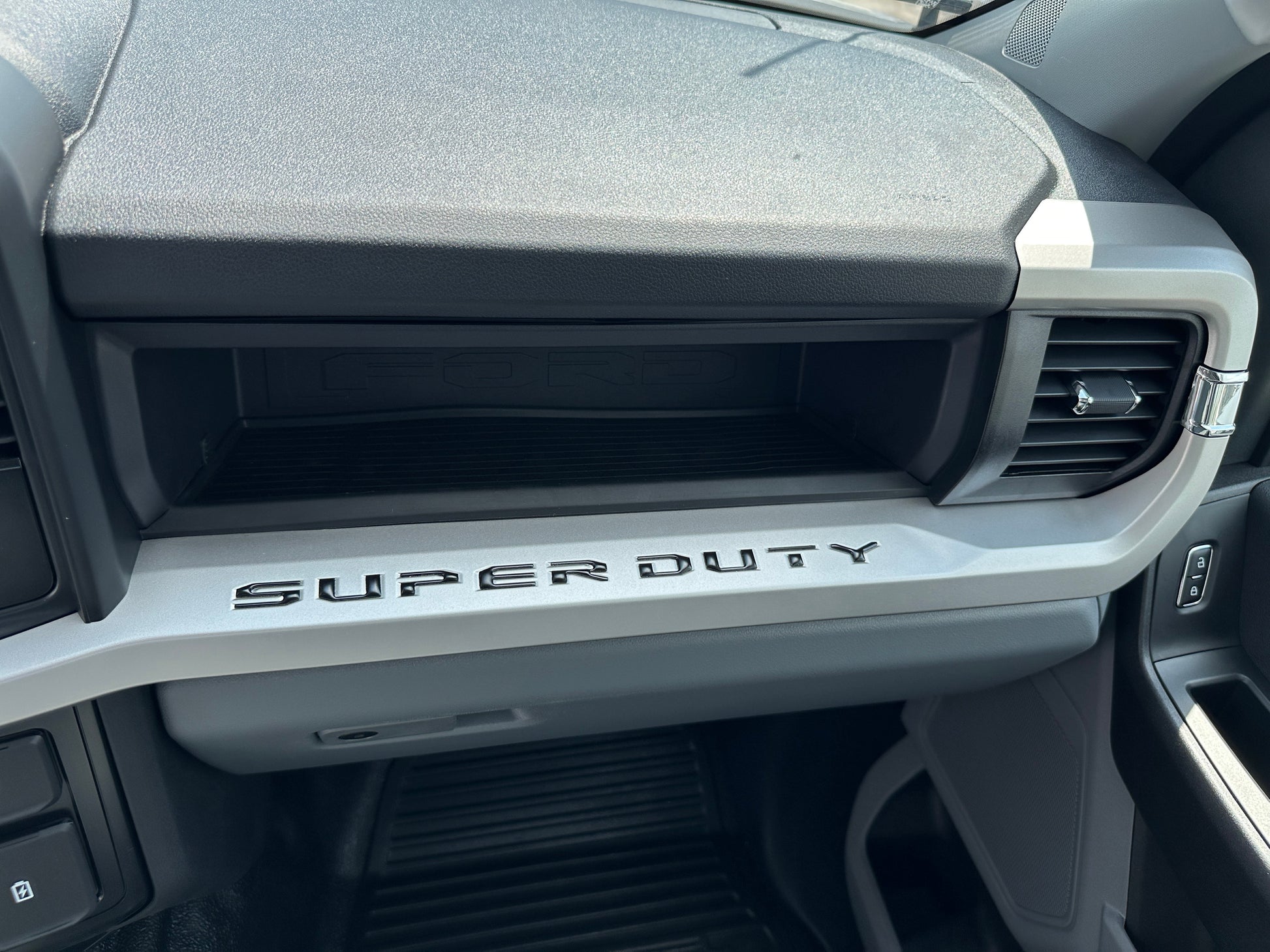 Glovebox Letters Fits 2023-2026 Ford Super Duty by Tufskinz.com