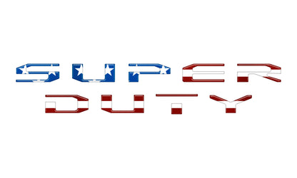 Glovebox Letters Fits 2023-2026 Ford Super Duty by Tufskinz.com