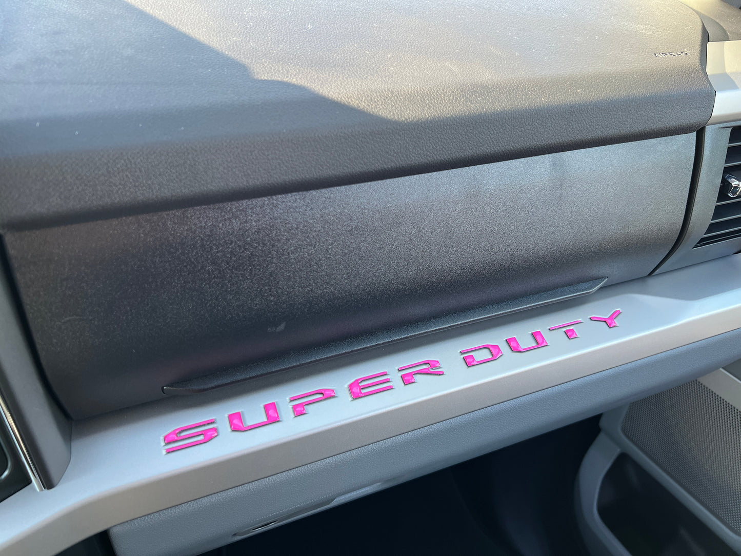 Glovebox Letters Fits 2023-2026 Ford Super Duty by Tufskinz.com