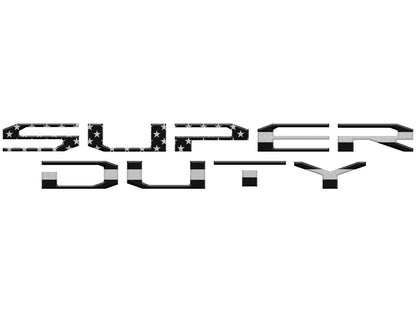 Tailgate Letter Inserts Fits 2023-2026 Ford Super Duty XL/XLT/STX/Tremor/Lariat by Tufskinz.com