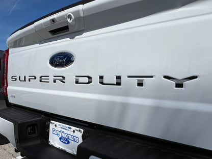 Tailgate Letter Inserts Fits 2023-2026 Ford Super Duty XL/XLT/STX/Tremor/Lariat by Tufskinz.com