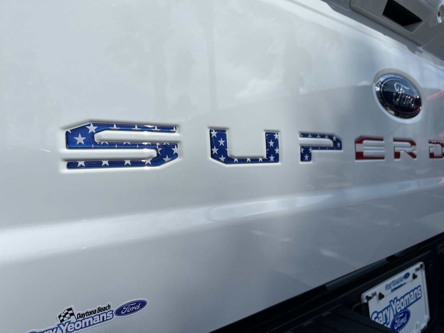 Tailgate Letter Inserts Fits 2023-2026 Ford Super Duty XL/XLT/STX/Tremor/Lariat by Tufskinz.com