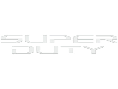 Tailgate Letter Inserts Fits 2023-2026 Ford Super Duty XL/XLT/STX/Tremor/Lariat by Tufskinz.com