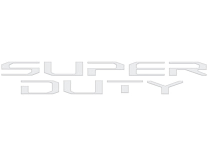 Tailgate Letter Inserts Fits 2023-2026 Ford Super Duty XL/XLT/STX/Tremor/Lariat by Tufskinz.com