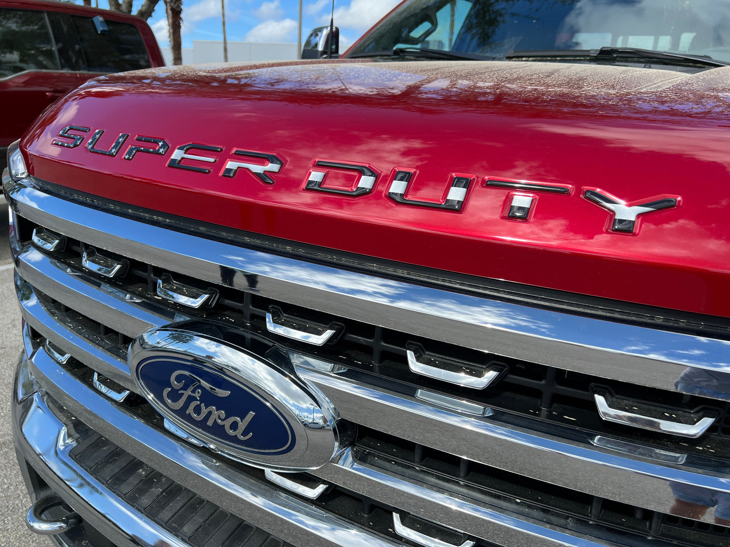Hood Letter Inserts Fits 2023-2026 Ford Super Duty by Tufskinz.com