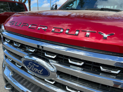 Hood Letter Inserts Fits 2023-2026 Ford Super Duty by Tufskinz.com