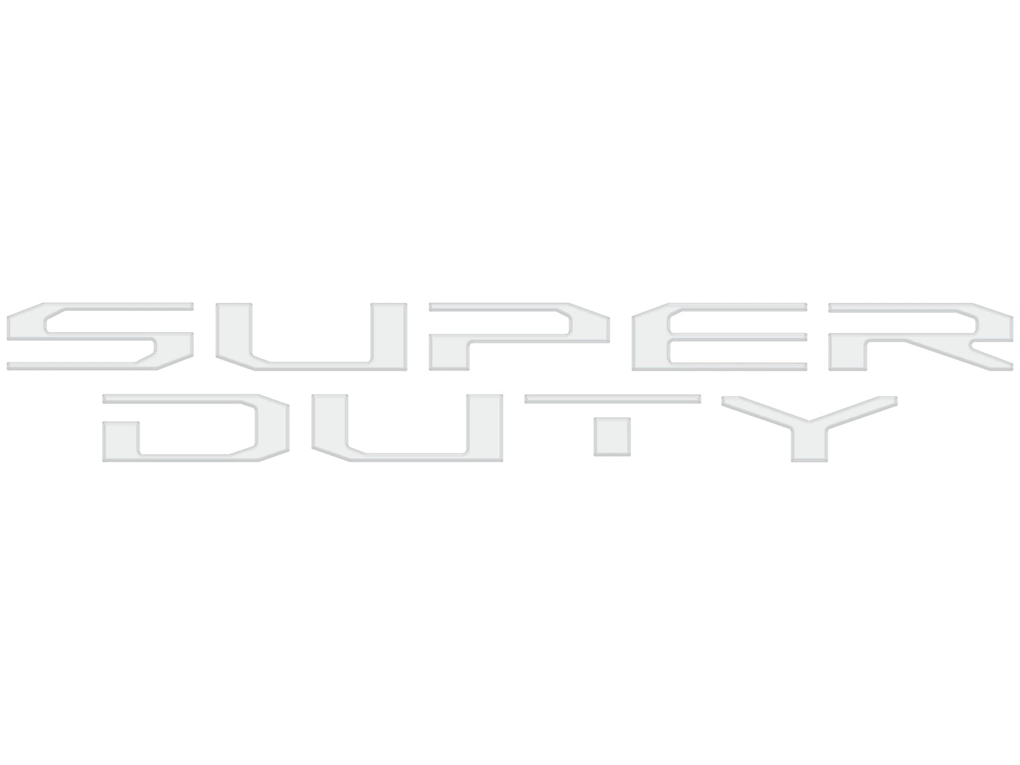 Hood Letter Inserts Fits 2023-2026 Ford Super Duty by Tufskinz.com