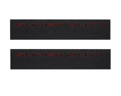 Door Sill Protection Overlays (Textured) Fits 2023-2026 Ford Super Duty by Tufskinz.com