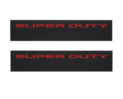 Door Sill Protection Overlays (Textured) Fits 2023-2026 Ford Super Duty by Tufskinz.com