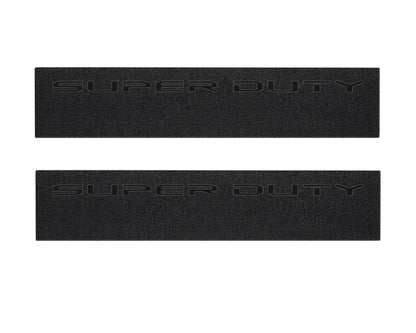 Door Sill Protection Overlays (Textured) Fits 2023-2026 Ford Super Duty by Tufskinz.com