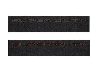 Door Sill Protection Overlays (Textured) Fits 2023-2026 Ford Super Duty by Tufskinz.com