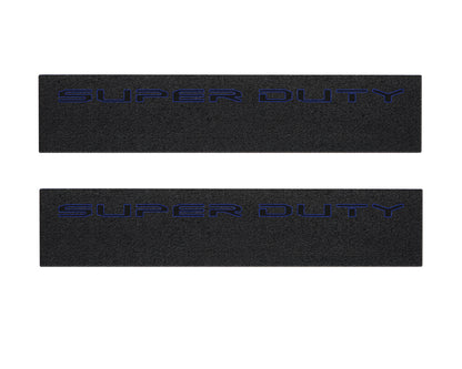 Door Sill Protection Overlays (Textured) Fits 2023-2026 Ford Super Duty by Tufskinz.com
