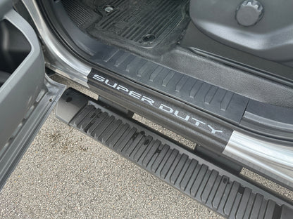 Door Sill Protection Overlays (Textured) Fits 2023-2026 Ford Super Duty by Tufskinz.com