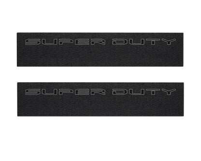 Door Sill Protection Overlays (Textured) Fits 2023-2026 Ford Super Duty by Tufskinz.com