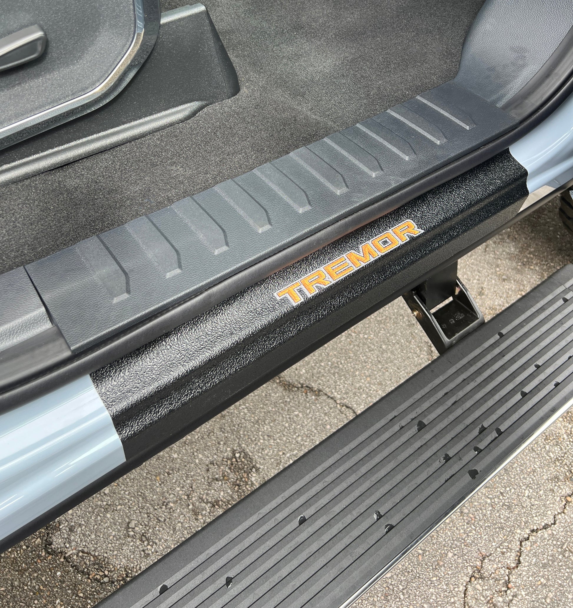 Door Sill Protection Overlays (Textured) Fits 2023-2026 Ford Super Duty by Tufskinz.com