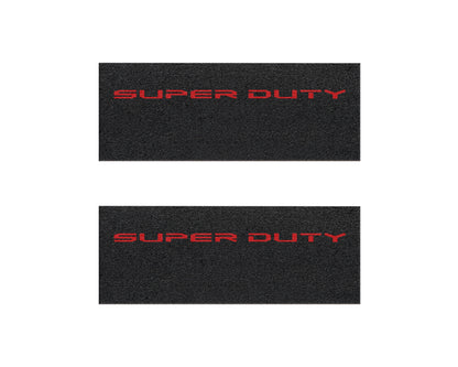 Door Sill Protection Overlays (Textured) Fits 2023-2026 Ford Super Duty by Tufskinz.com