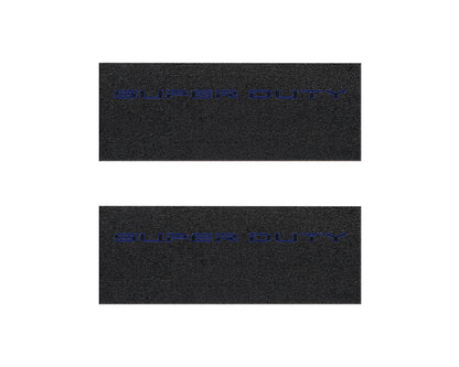 Door Sill Protection Overlays (Textured) Fits 2023-2026 Ford Super Duty by Tufskinz.com