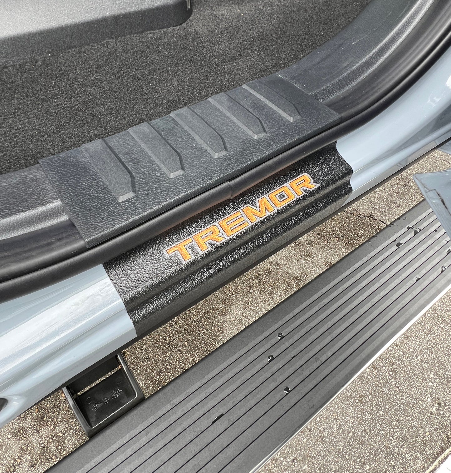 Door Sill Protection Overlays (Textured) Fits 2023-2026 Ford Super Duty by Tufskinz.com