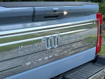 Tailgate Letter Inserts Fits 2023-2026 Ford Super Duty King Ranch by Tufskinz.com