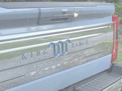Tailgate Letter Inserts Fits 2023-2026 Ford Super Duty King Ranch by Tufskinz.com