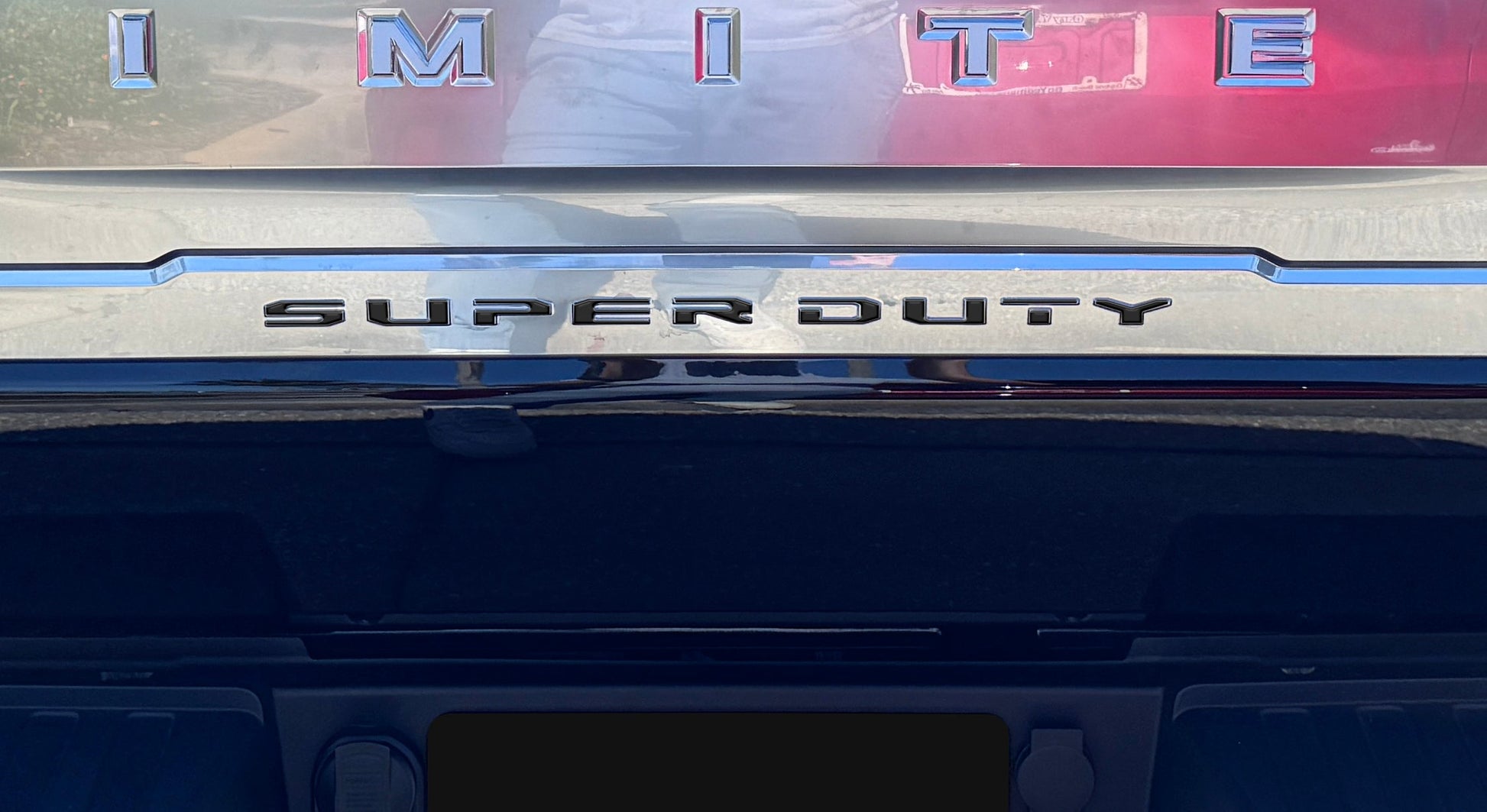 Tailgate Letter Overlays Fits 2023-2026 Ford King Ranch/Platinum/Limited Super Duty by Tufskinz.com