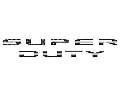 Tailgate Letter Overlays Fits 2023-2026 Ford King Ranch/Platinum/Limited Super Duty by Tufskinz.com
