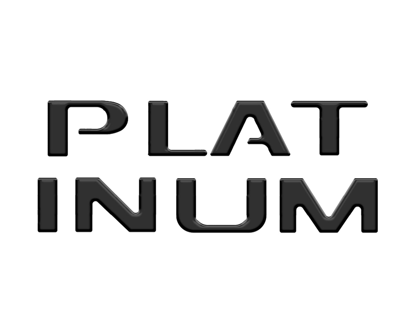 Platinum Tailgate Lettering Kit Fits 2025-2026 Ford Super Duty Platinum by Tufskinz.com