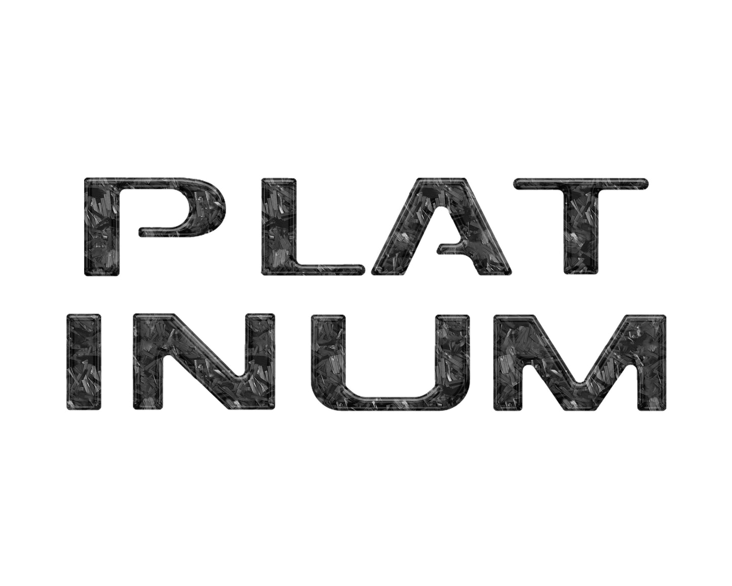 Platinum Tailgate Lettering Kit Fits 2025-2026 Ford Super Duty Platinum by Tufskinz.com