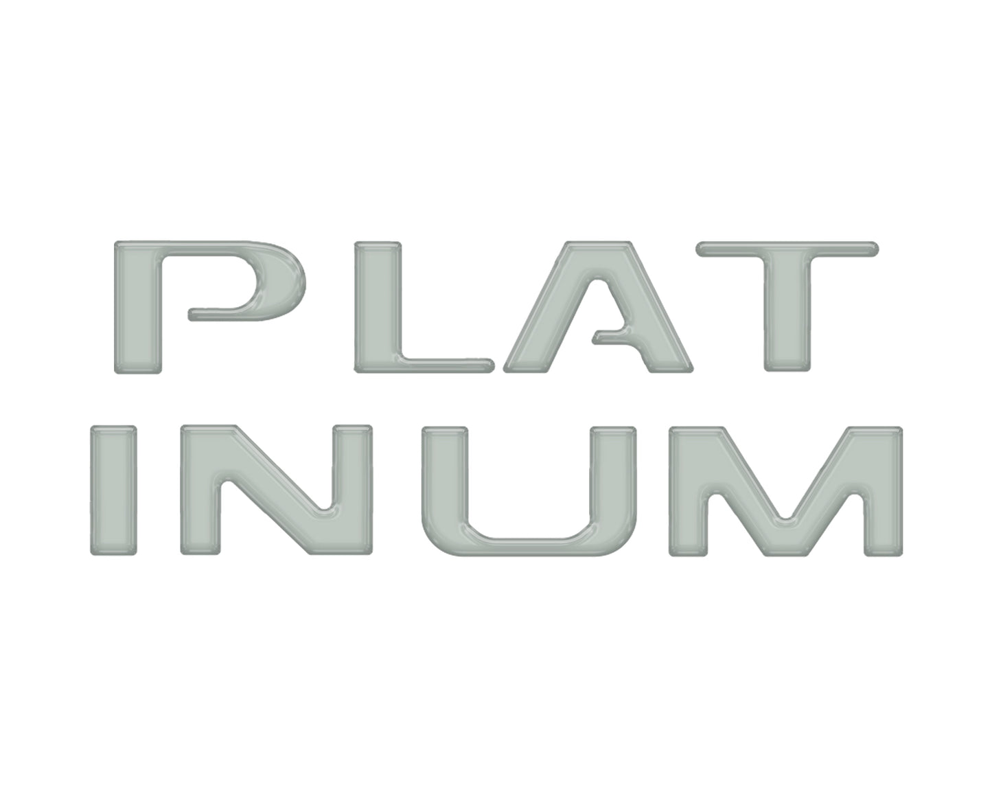 Platinum Tailgate Lettering Kit Fits 2025-2026 Ford Super Duty Platinum by Tufskinz.com