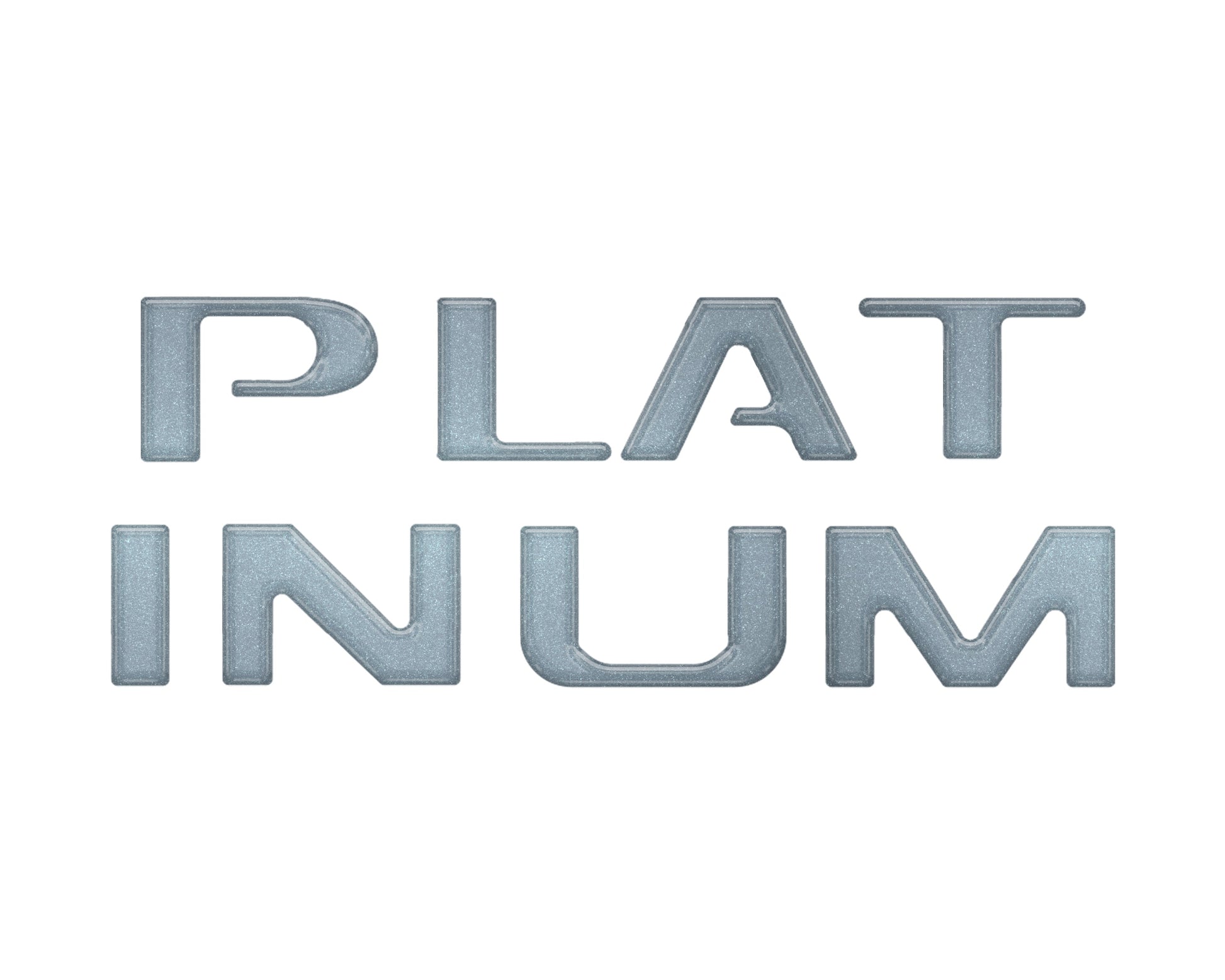 Platinum Tailgate Lettering Kit Fits 2025-2026 Ford Super Duty Platinum by Tufskinz.com
