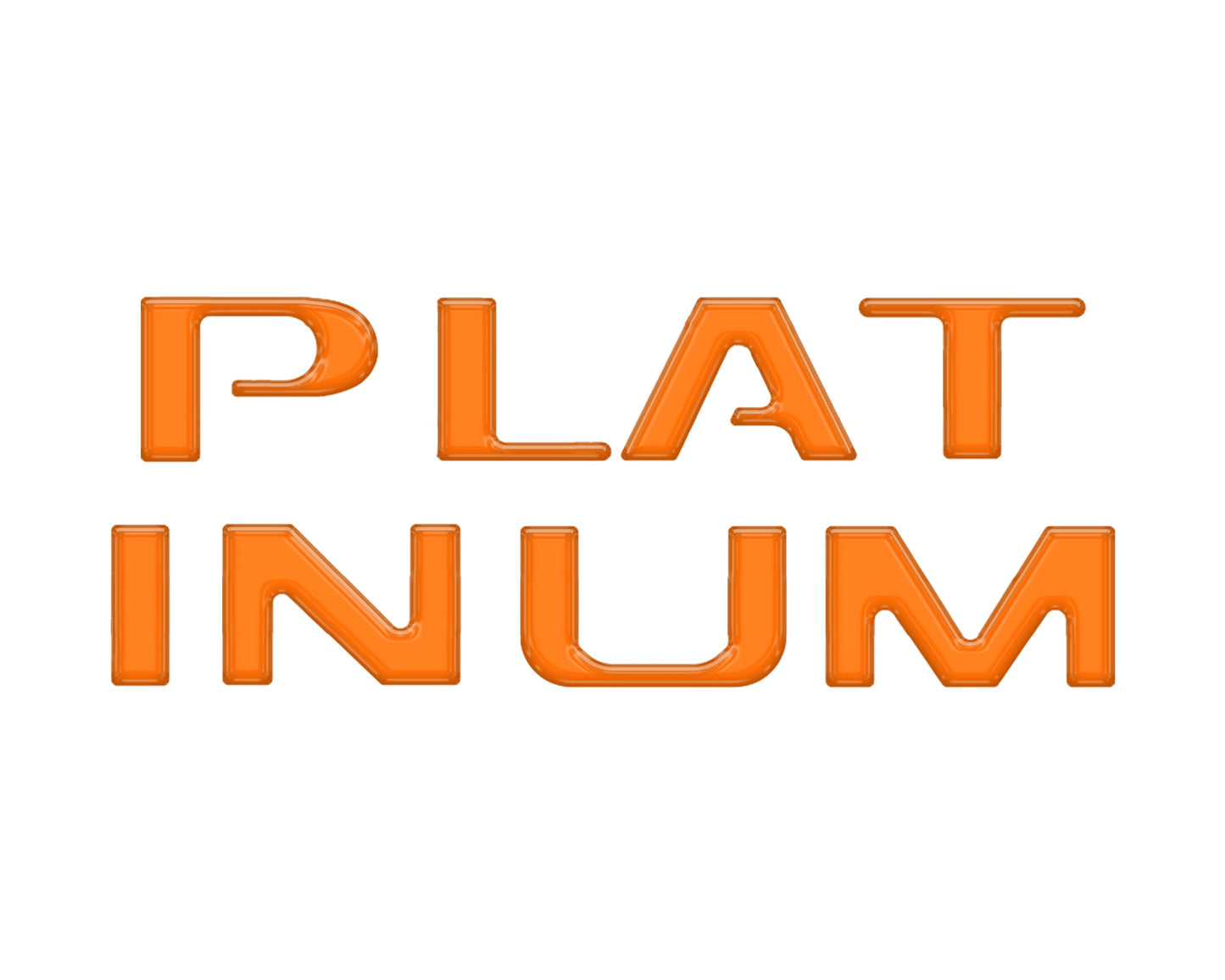 Platinum Tailgate Lettering Kit Fits 2025-2026 Ford Super Duty Platinum by Tufskinz.com