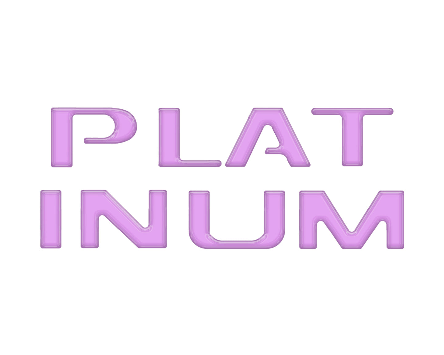 Platinum Tailgate Letter Inserts Fits 2023-2024 Ford Super Duty Platinum & 2025-2026 Platinum Plus by Tufskinz.com