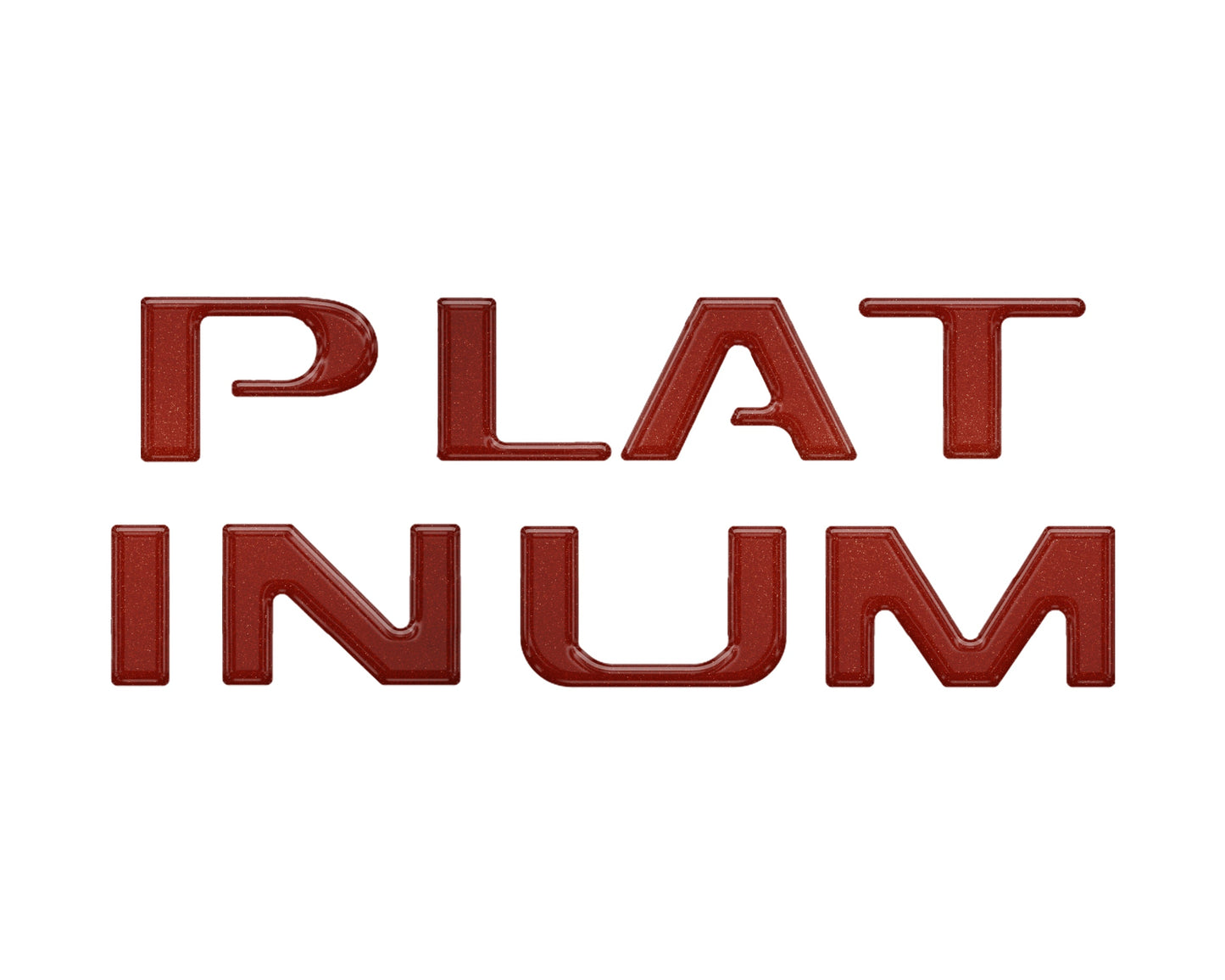 Platinum Tailgate Lettering Kit Fits 2025-2026 Ford Super Duty Platinum by Tufskinz.com