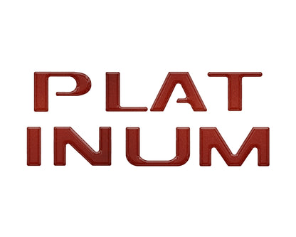 Platinum Tailgate Lettering Kit Fits 2025-2026 Ford Super Duty Platinum by Tufskinz.com