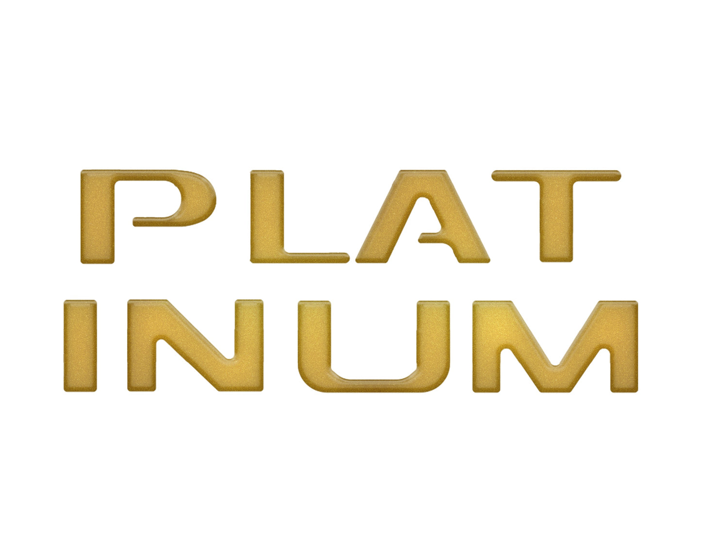 Platinum Tailgate Letter Inserts Fits 2023-2024 Ford Super Duty Platinum & 2025-2026 Platinum Plus by Tufskinz.com
