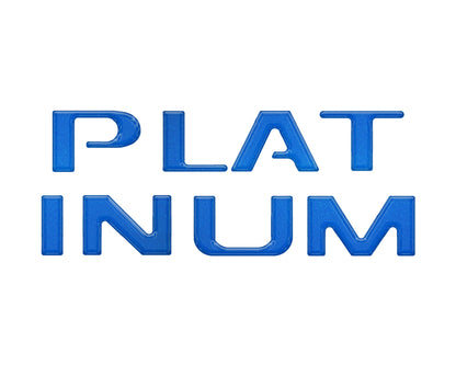 Platinum Tailgate Lettering Kit Fits 2025-2026 Ford Super Duty Platinum by Tufskinz.com