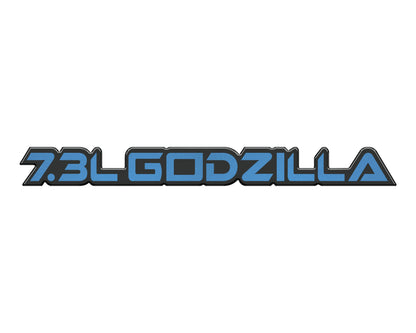7.3L Godzilla Badge Fits 2020-2026 Ford Super Duty by Tufskinz.com