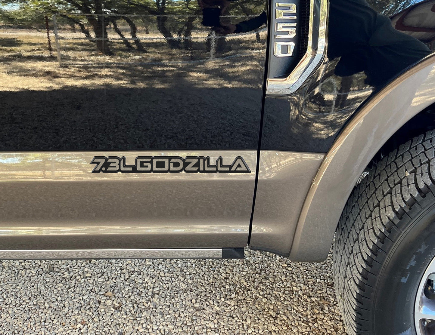 7.3L Godzilla Badge Fits 2020-2026 Ford Super Duty by Tufskinz.com