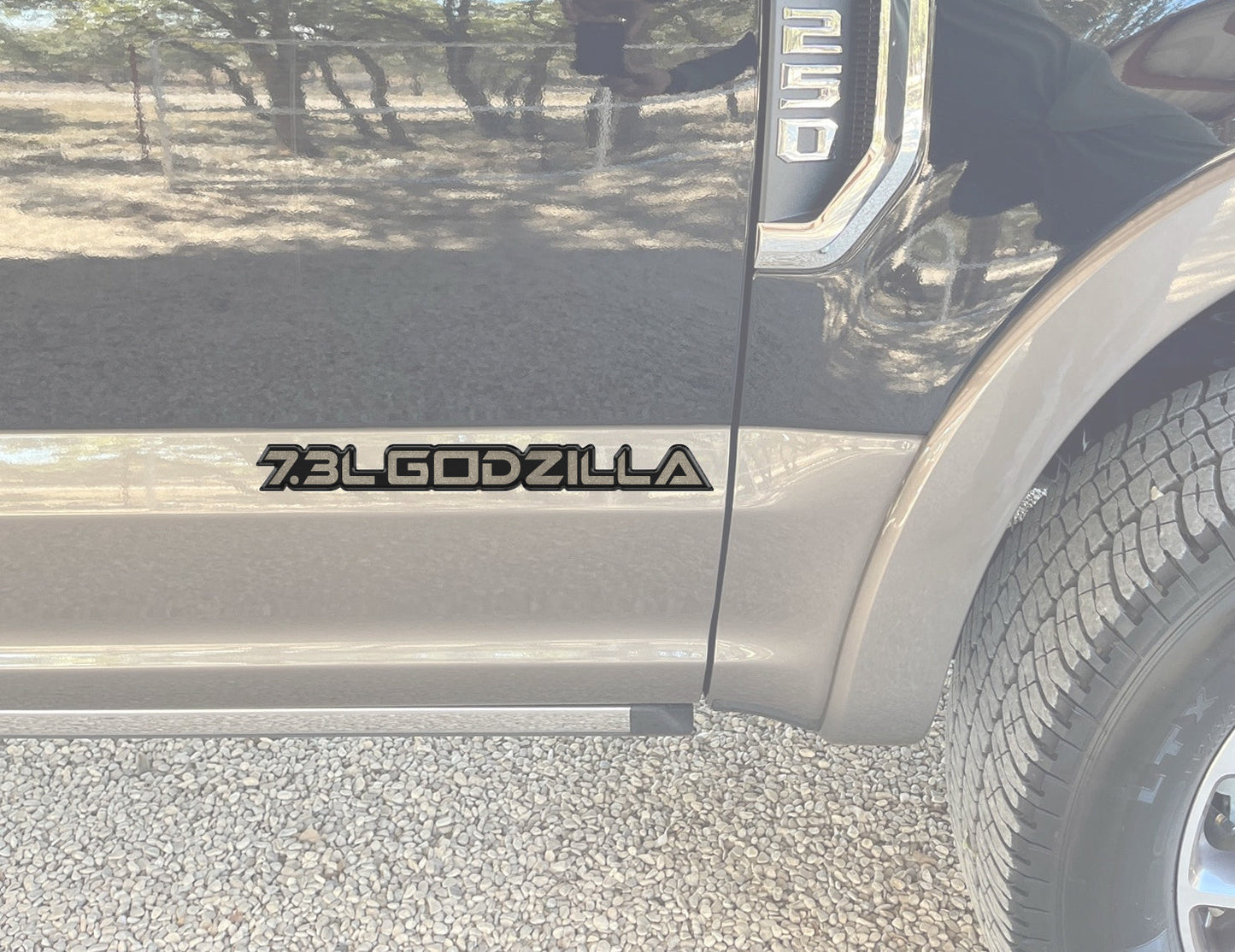 7.3L Godzilla Badge Fits 2020-2026 Ford Super Duty by Tufskinz.com