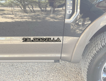 7.3L Godzilla Badge Fits 2020-2026 Ford Super Duty by Tufskinz.com