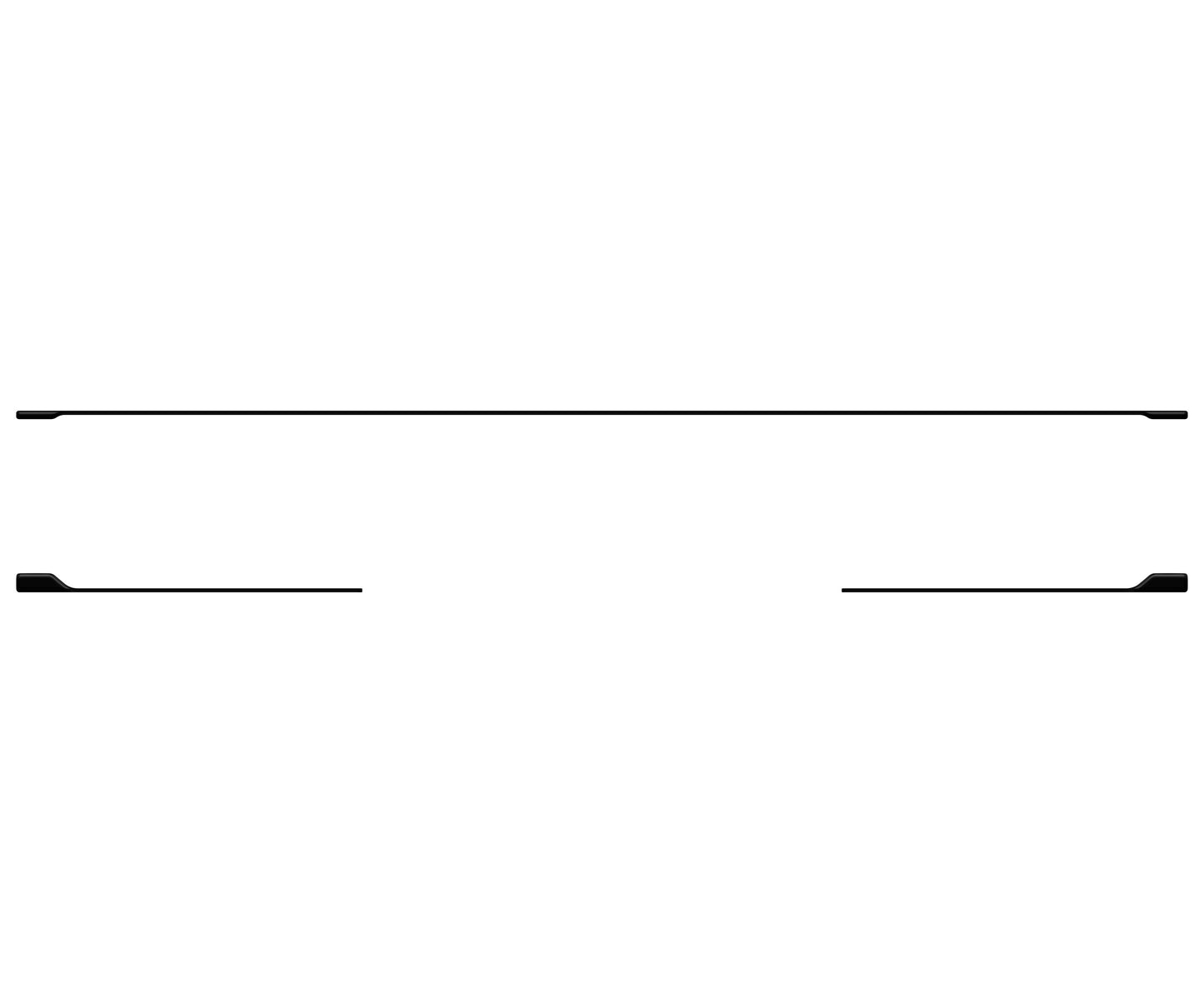 Platinum Tailgate Line Accent Trim Fits 2023-2024 Ford Super Duty by Tufskinz.com