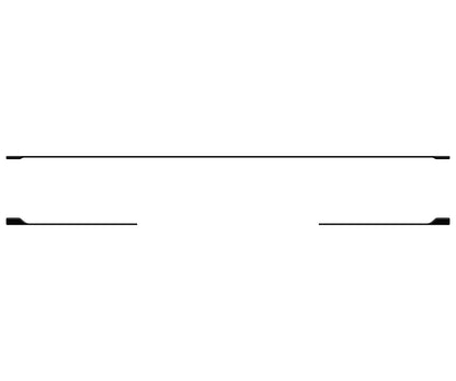 Platinum Tailgate Line Accent Trim Fits 2023-2024 Ford Super Duty by Tufskinz.com