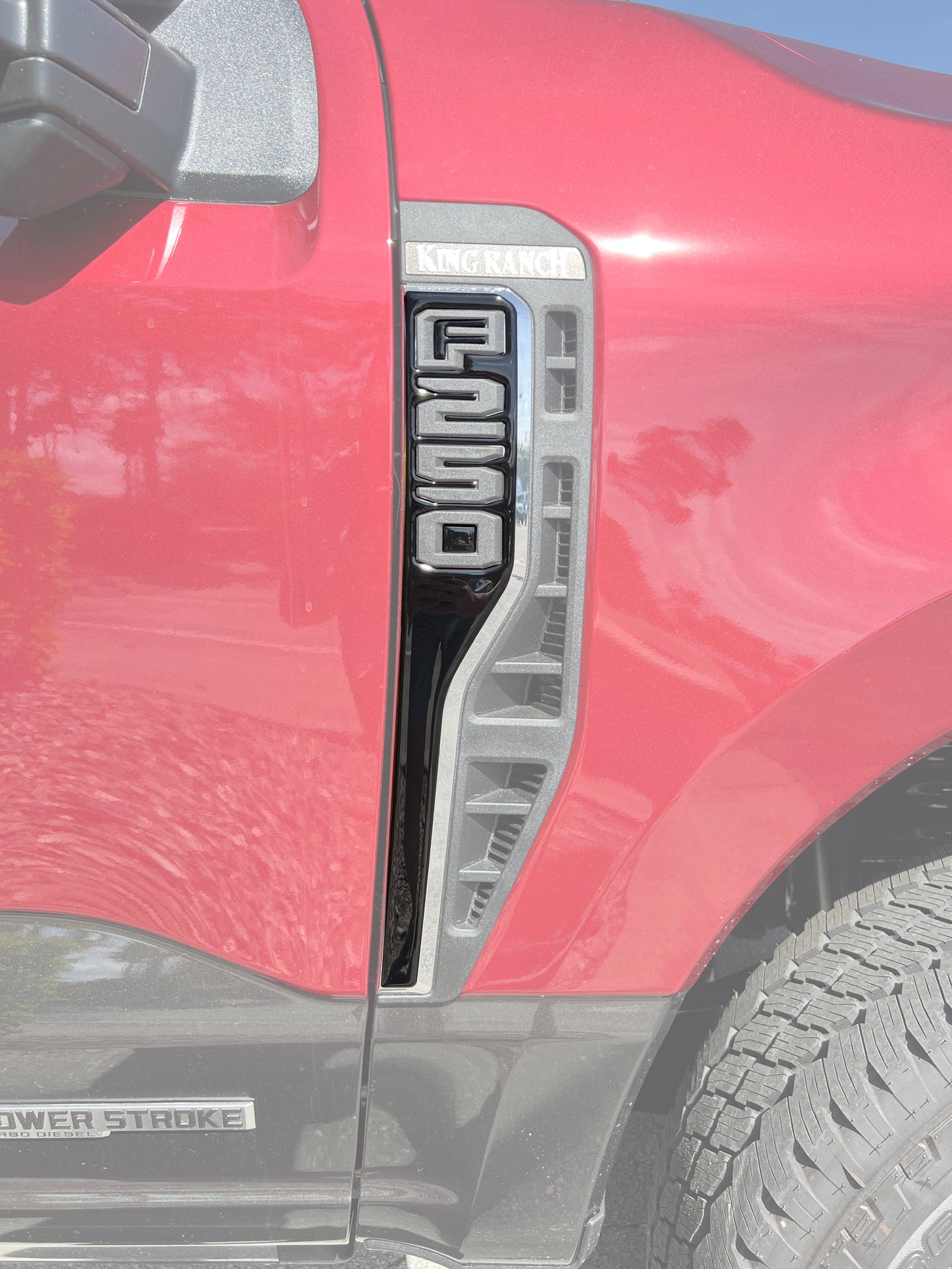 Front Fender Emblem Overlays Fits 2023-2026 Ford Super Duty by Tufskinz.com