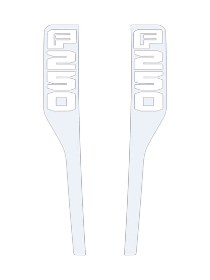 Front Fender Emblem Overlays Fits 2023-2026 Ford Super Duty by Tufskinz.com