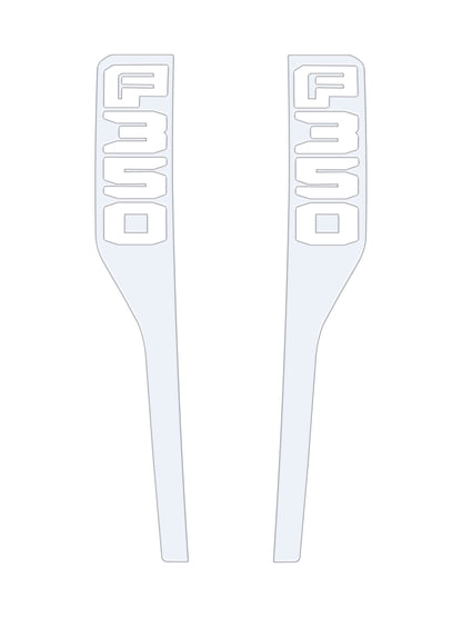 Front Fender Emblem Overlays Fits 2023-2026 Ford Super Duty by Tufskinz.com