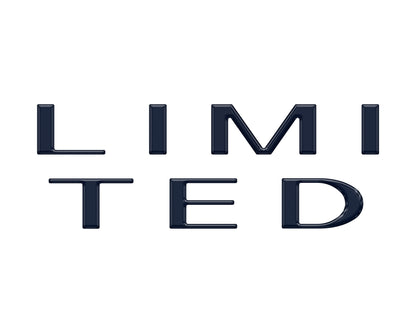 Limited Tailgate Letter Overlays Fits 2023-2026 Ford Super Duty Limited by Tufskinz.com